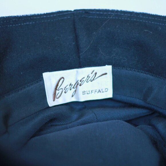 New look 50's black velvet hat - Picture 6 of 6